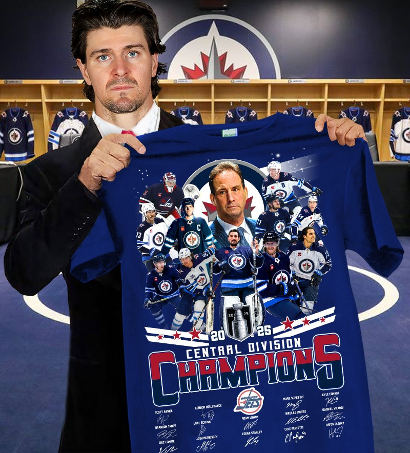 Winnipeg Jets Central Division Champions 2025 T-Shirt Hockey Fan Merch Gift Ideas-1 Winnipeg Jets Central Division Champions 2025 T-Shirt Hockey Fan Merch Gift Ideas-1