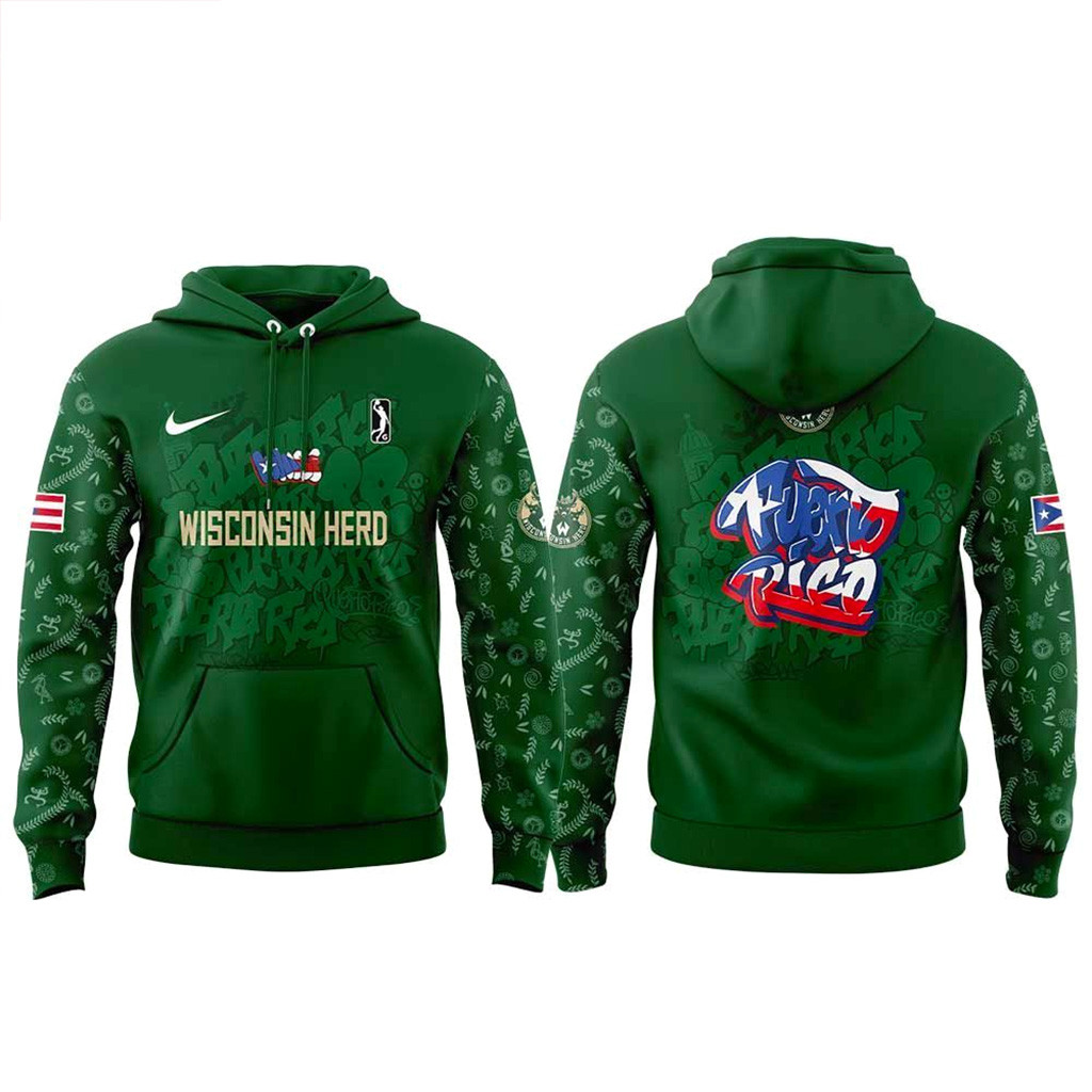 Wisconsin Herd Puerto Rican Heritage Hoodie Christmas Gifts For Basketball Fan-1 Wisconsin Herd Puerto Rican Heritage Hoodie Christmas Gifts For Basketball Fan-1