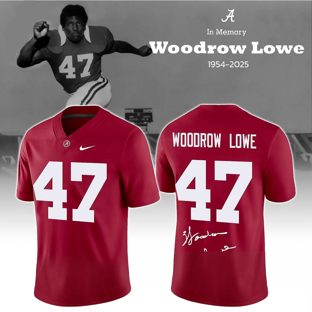 Woodrow Lowe 47 Jersey In Memory Of 1954 2025 Woodrow Lowe Clothing Football Lovers Gifts-1