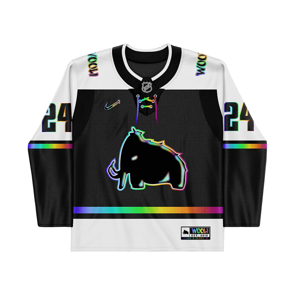 Wooli Merch Wooli Rainbow Hockey Jersey Best Father's Day Special Gifts Gifts For Friends-1