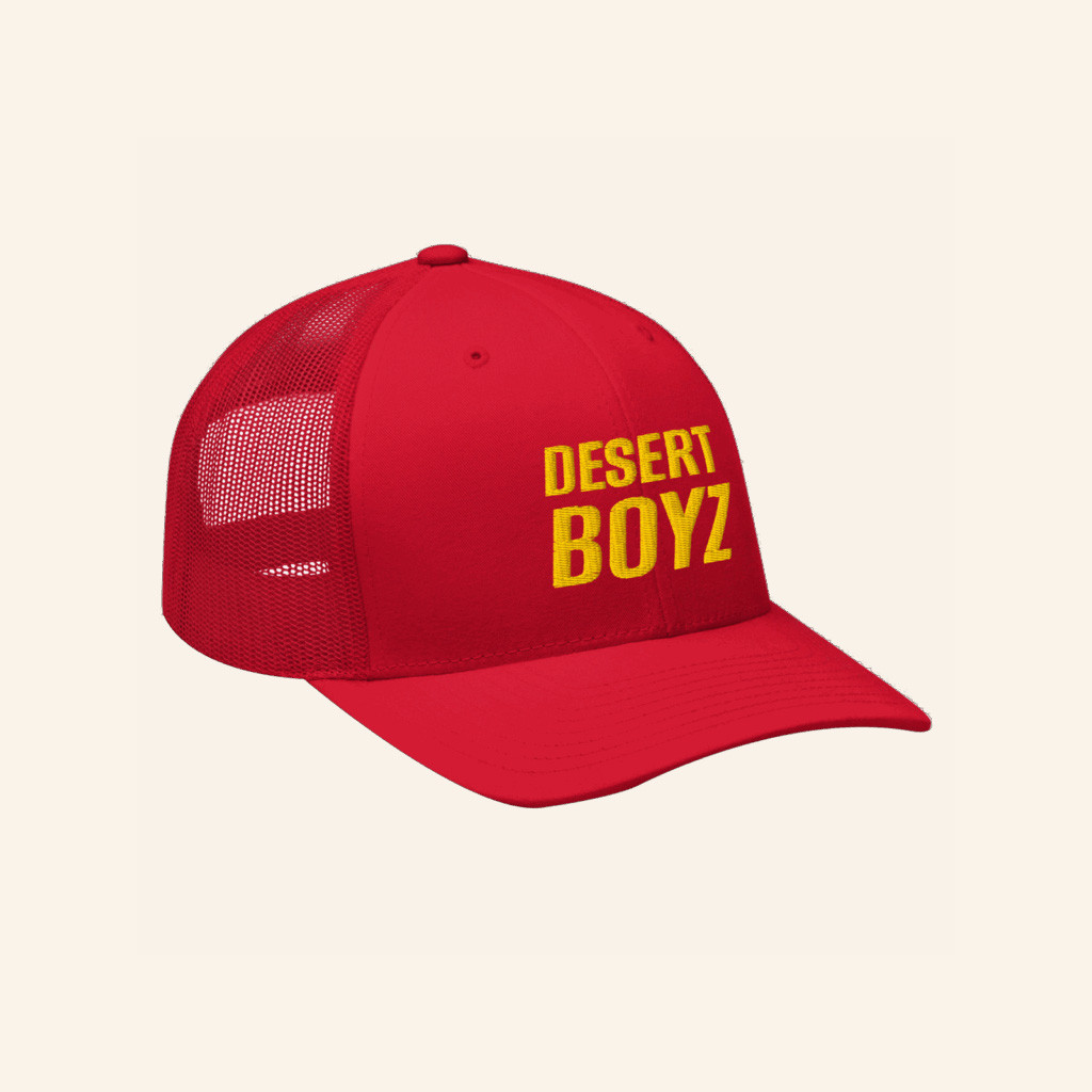 World Famous Rose Merch Desert Boyz Trucker Hat Embroidered Unique Gift For Boyfriend-1
