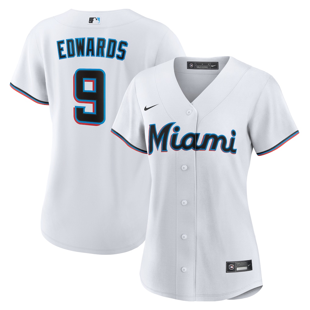 Xavier Edwards Miami Marlins Nike Women's Home Replica Jersey - White-1