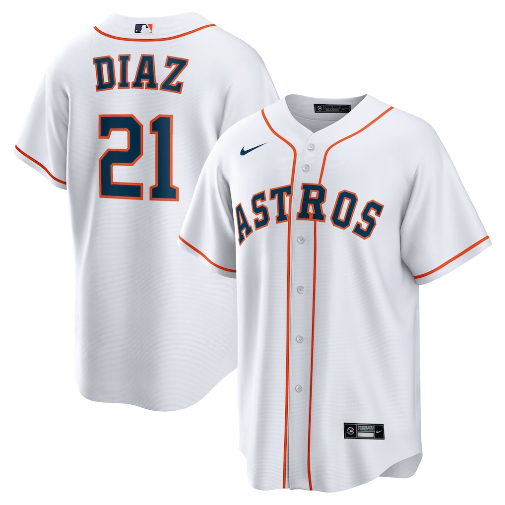Yainer Diaz Houston Astros Nike Home Replica Jersey - White-1