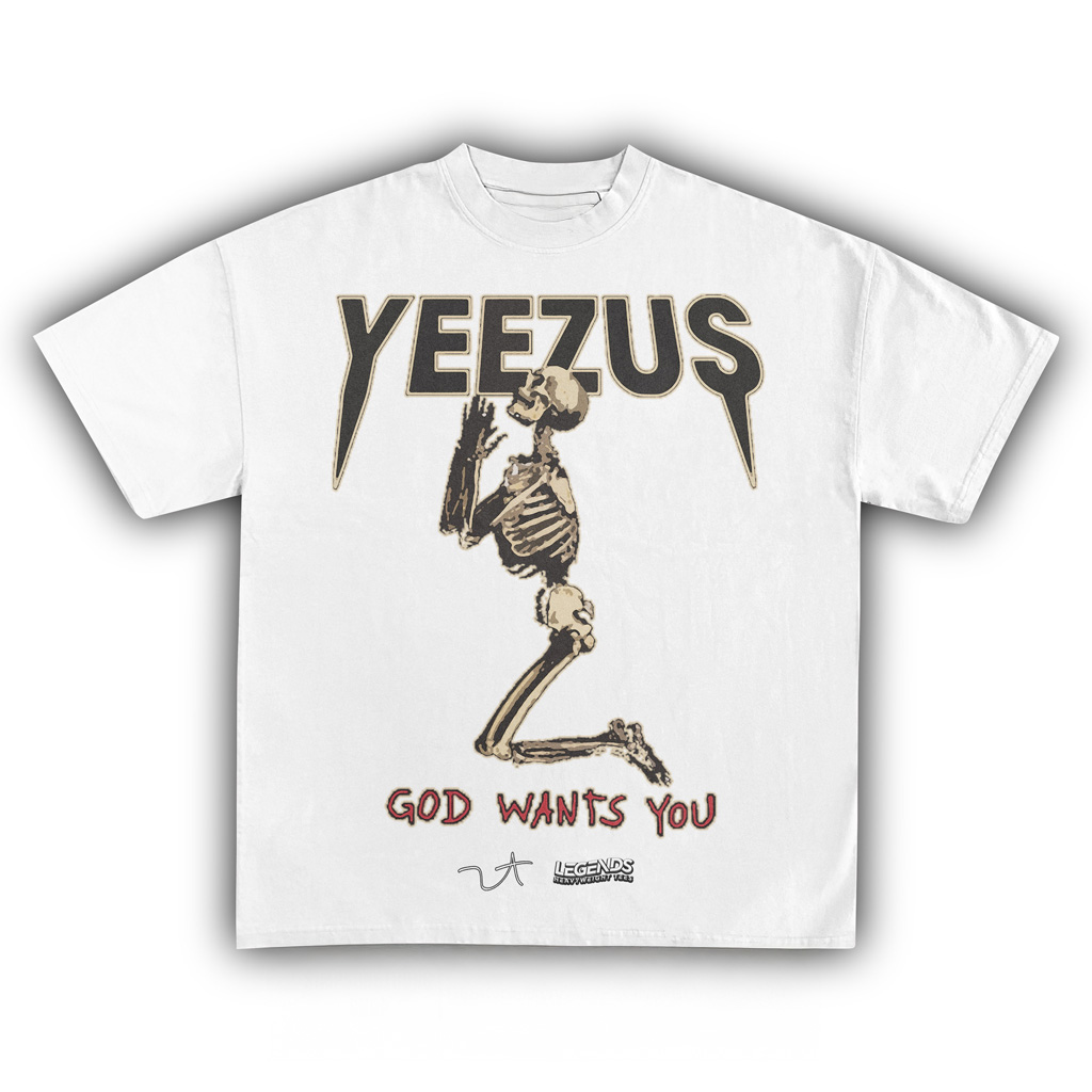 Yeezus Vintage T-Shirt White Fan Merch Best Gifts For Music Lovers-1