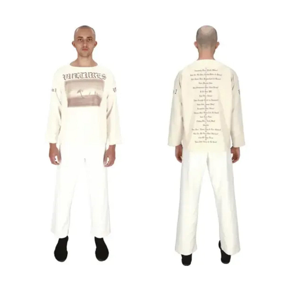 Yeezy Vultures Merch Kanye Vultures Long Sleeve Shirt Gifts For Husband Birthday Gifts For Fans-1