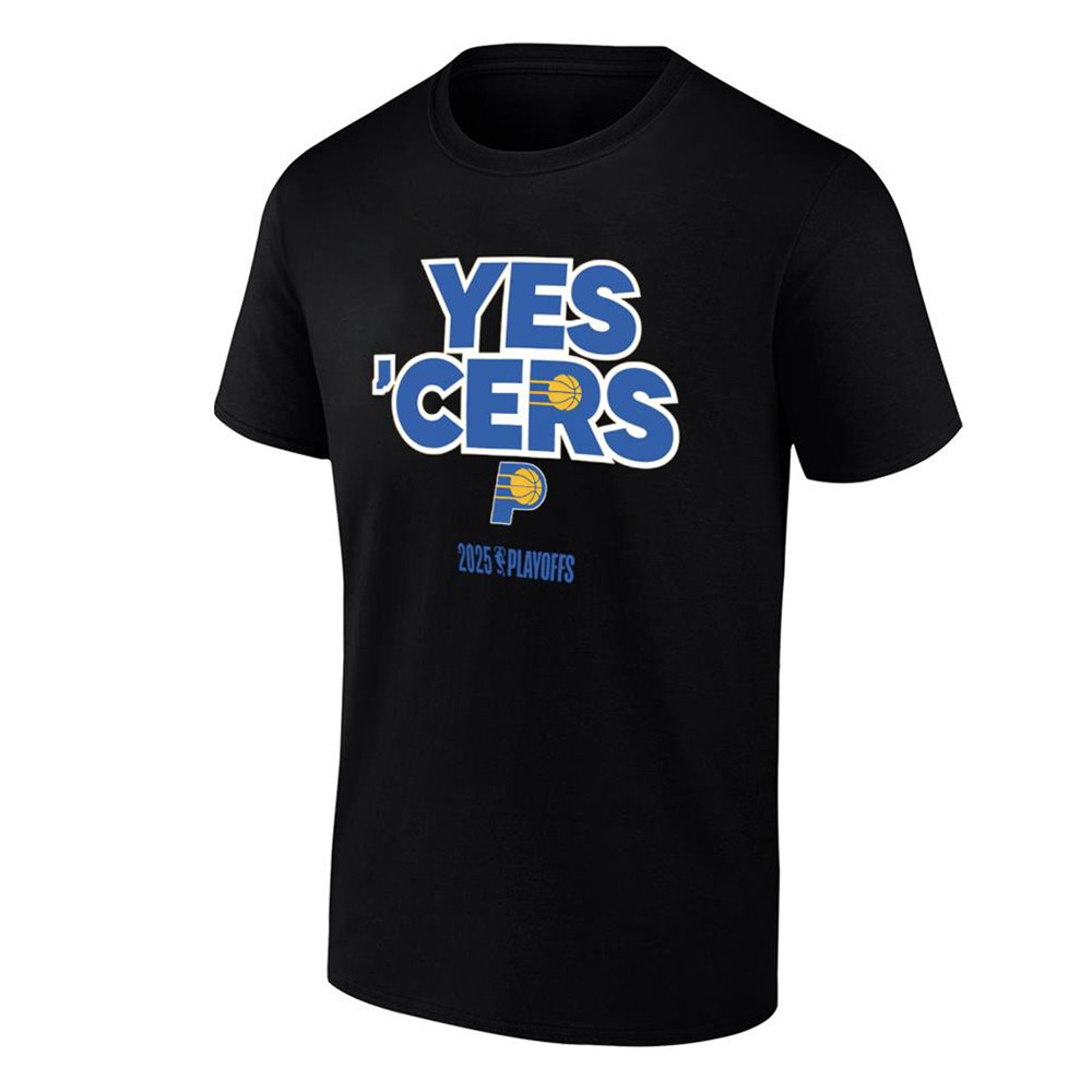 Yes Cers Pacers Indiana 2025 NBA Playoffs T-Shirt Basketball Fan Merch Apparel Gifts For Him-1