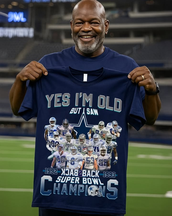 Yes I'm Old But I Saw Dallas Cowboys Back To Back Championships T-Shirt 1992 1973 Fan Gifts-1