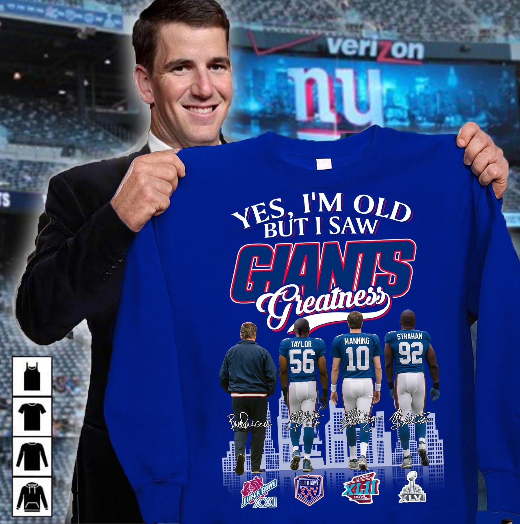 Yes I'm Old But I Saw Giants Greatness Sweatshirt NY Giants Merch Presents For Football Fans-1