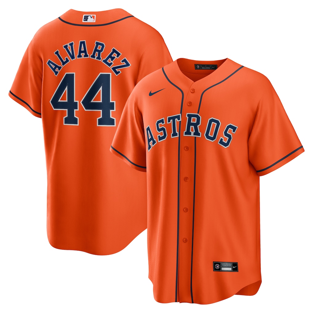 Yordan Ãlvarez Houston Astros Nike Alternate Replica Player Jersey - Orange-1