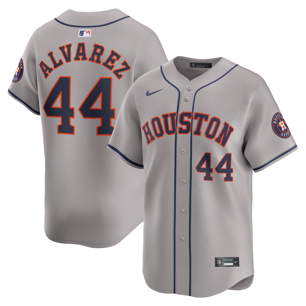 Yordan Alvarez Houston Astros Nike Away Limited Player Jersey - Gray-1