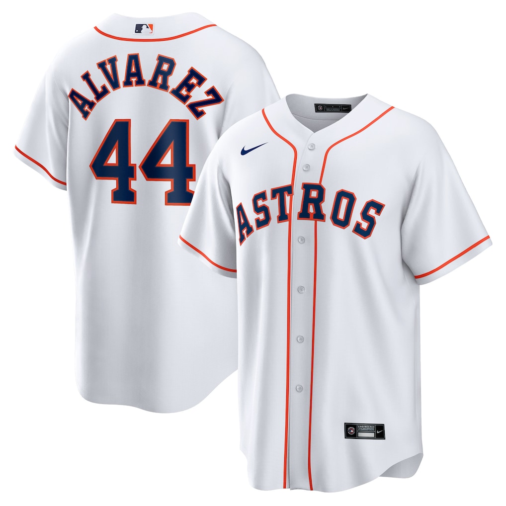 Yordan Alvarez Houston Astros Nike Home Replica Player Jersey - White-1