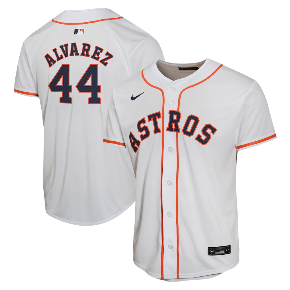 Yordan Alvarez Houston Astros Nike Youth Home Game Player Jersey - White-1