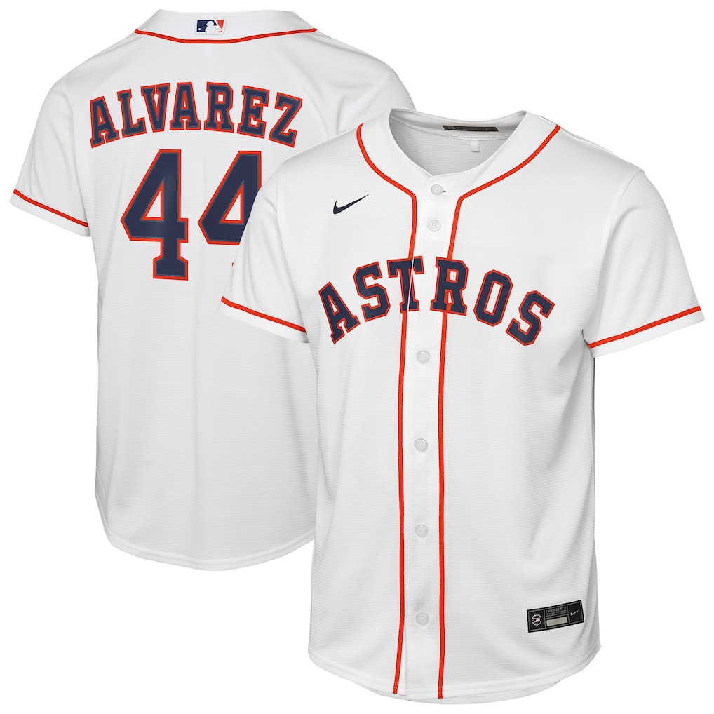 Yordan Alvarez Houston Astros Nike Youth Home Replica Jersey - White-1