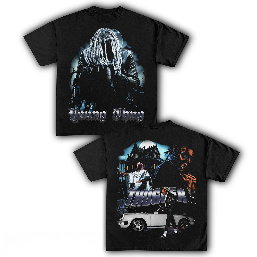 Young Thug Black T-Shirt Fan Merch Music Lovers Presents For Rappers-1