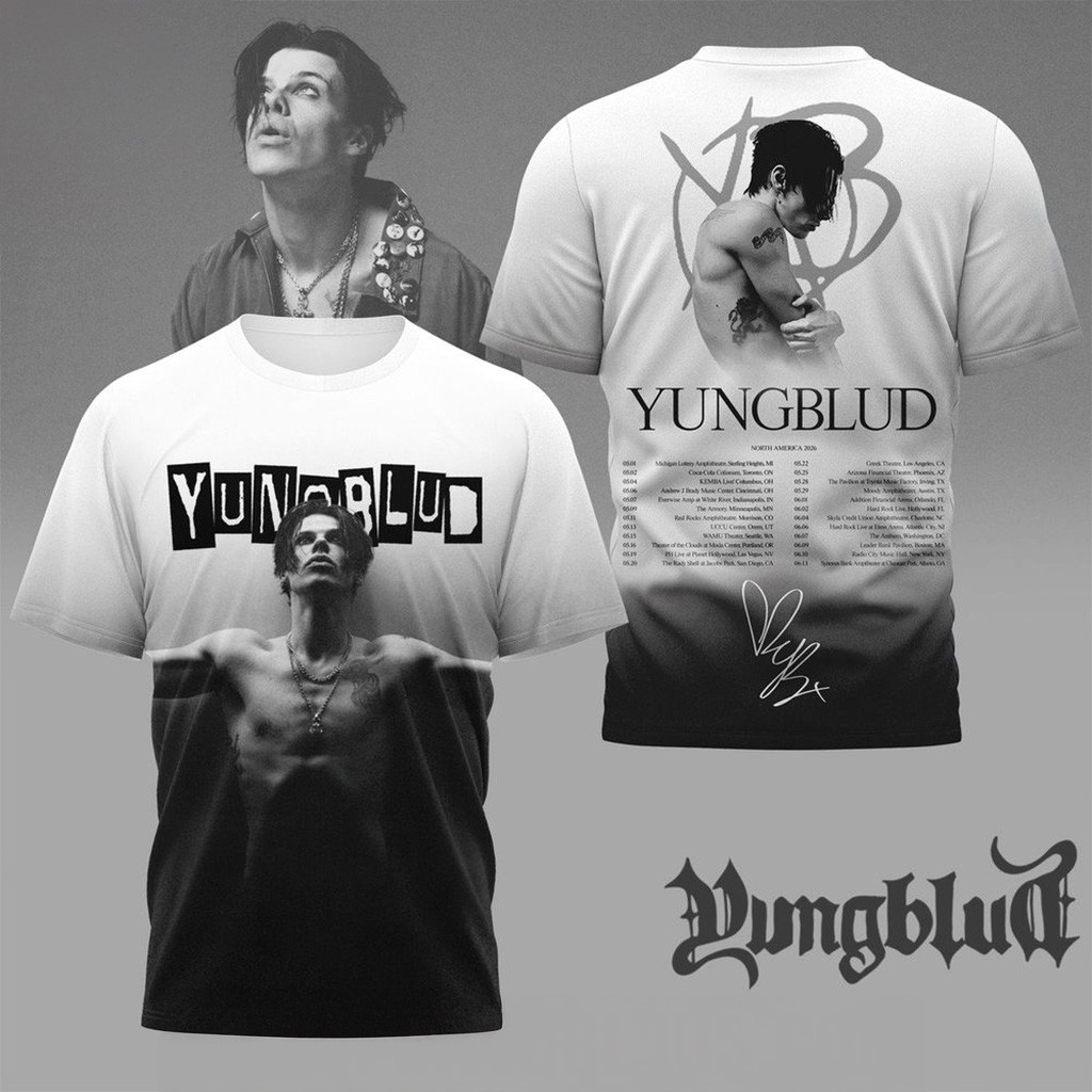 Yungblud North America 2026 Tour T-Shirt Yungblud Merch Christmas Gifts For Music Fans-1