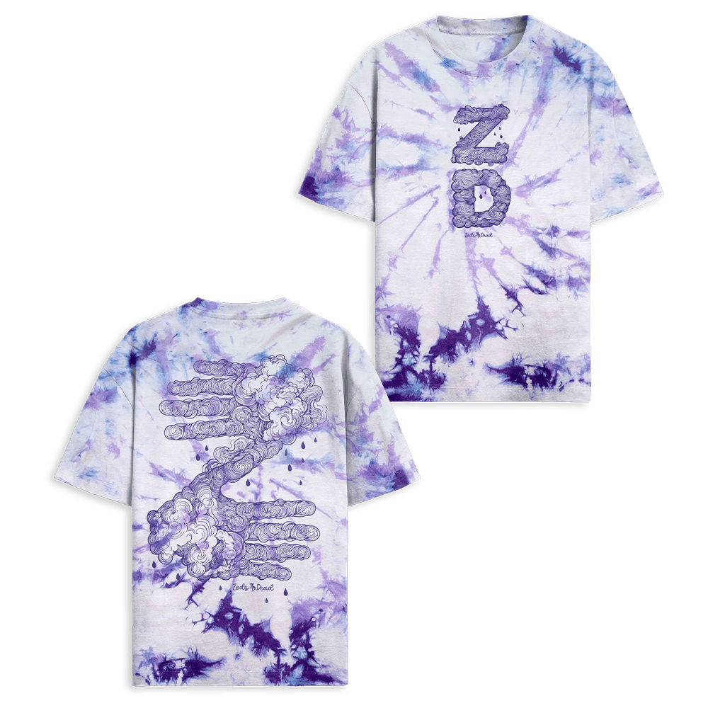 Zeds Dead Merch Cloudy Daze Tie Dye T-Shirt Zeds Dead Shirt Top 10 Father's Day Gifts-1