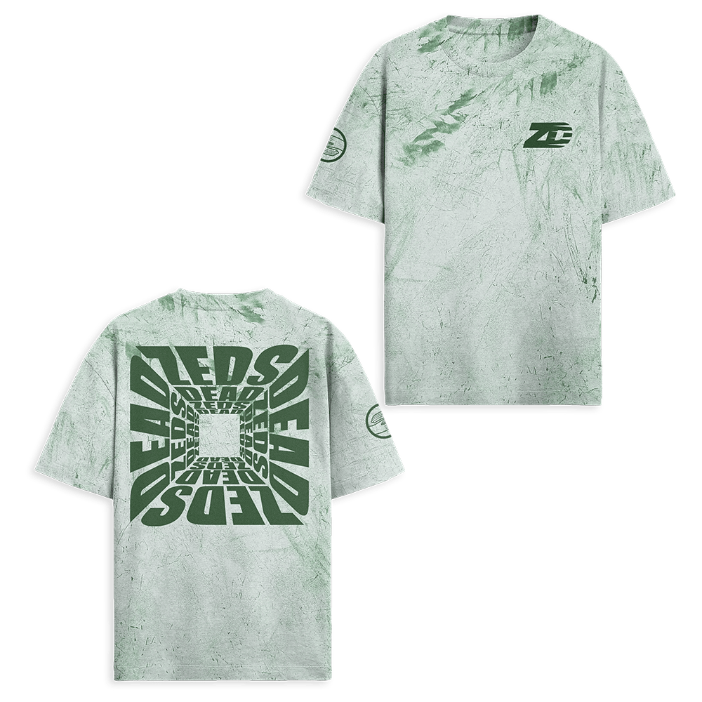 Zeds Dead Merch L7 Green Tie Dye T-Shirt Zeds Dead Shirt Gifts For Father's Day Ideas-1