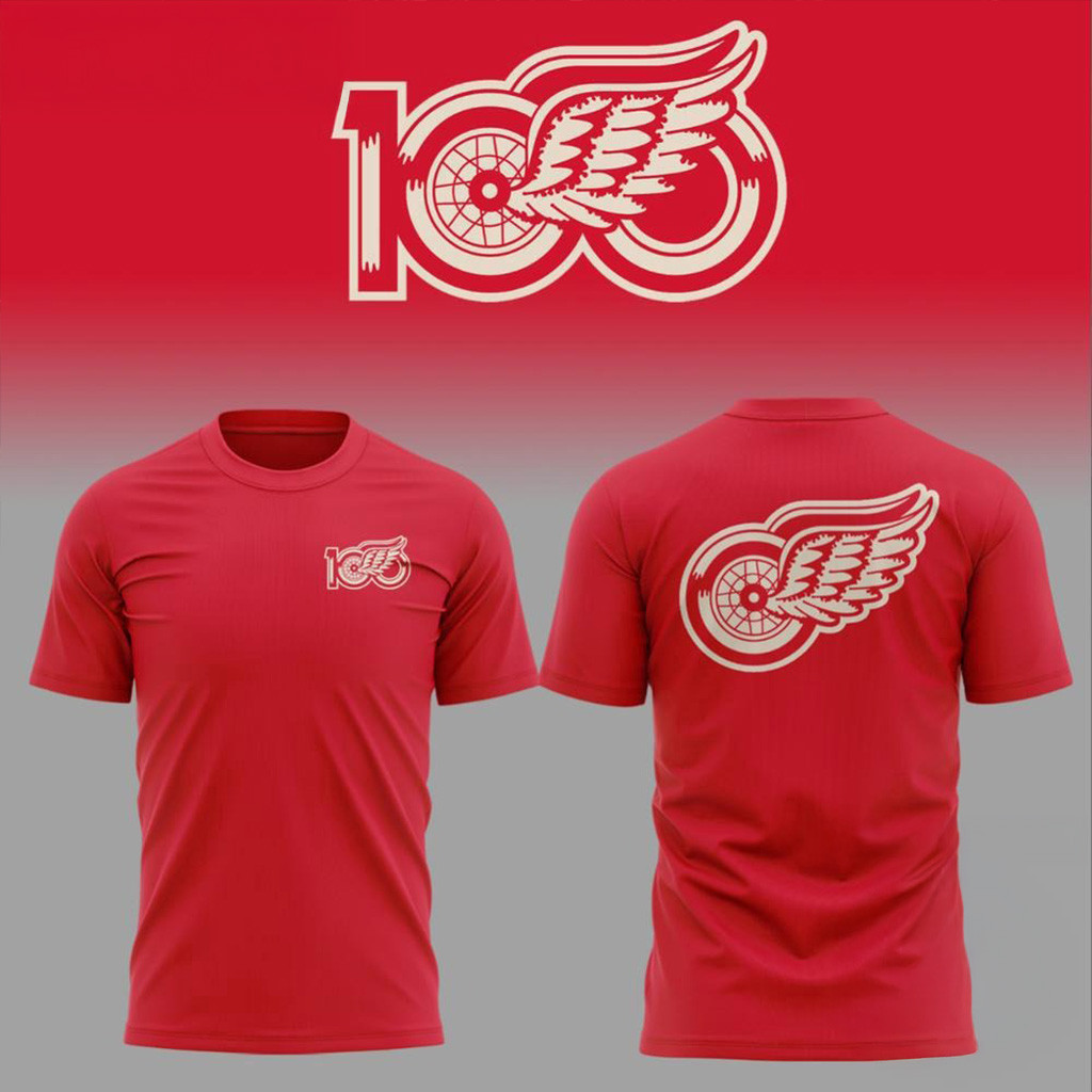100 Years Of Hockeytown Detroit Red Wings 3D Shirt Gift Ideas For Fans-1