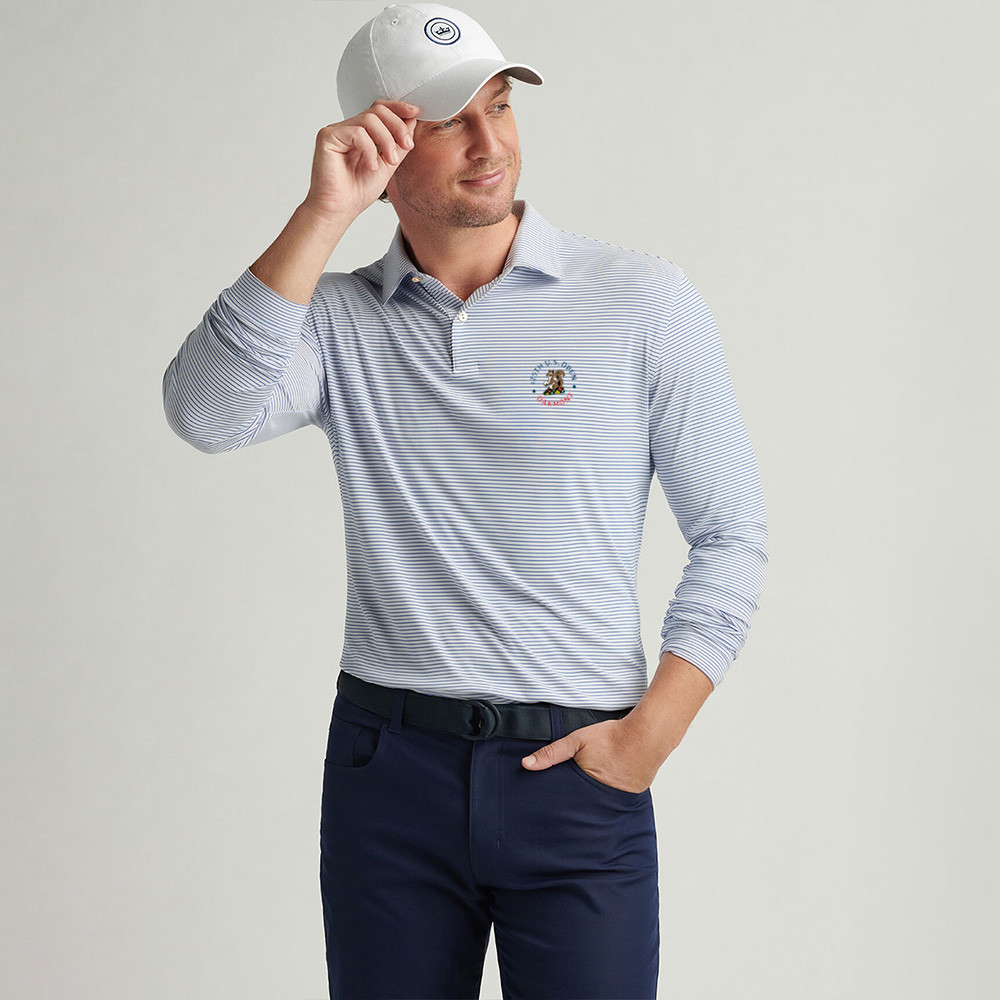 125th US Open Long Polo Shirt 2025 125th US Open Merch Good Gifts For Golfers-1