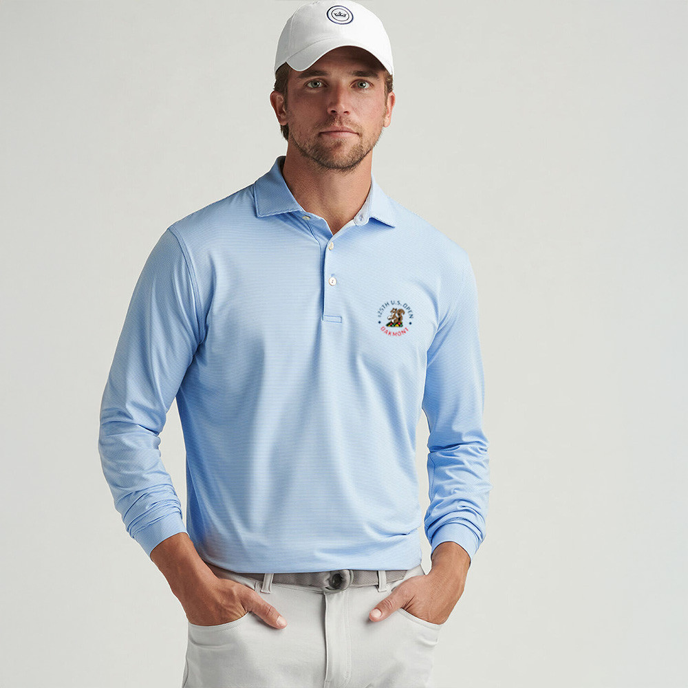 125th US Open Long Polo Shirt 2025 125th US Open Merch Unique Gifts For Golfers-1