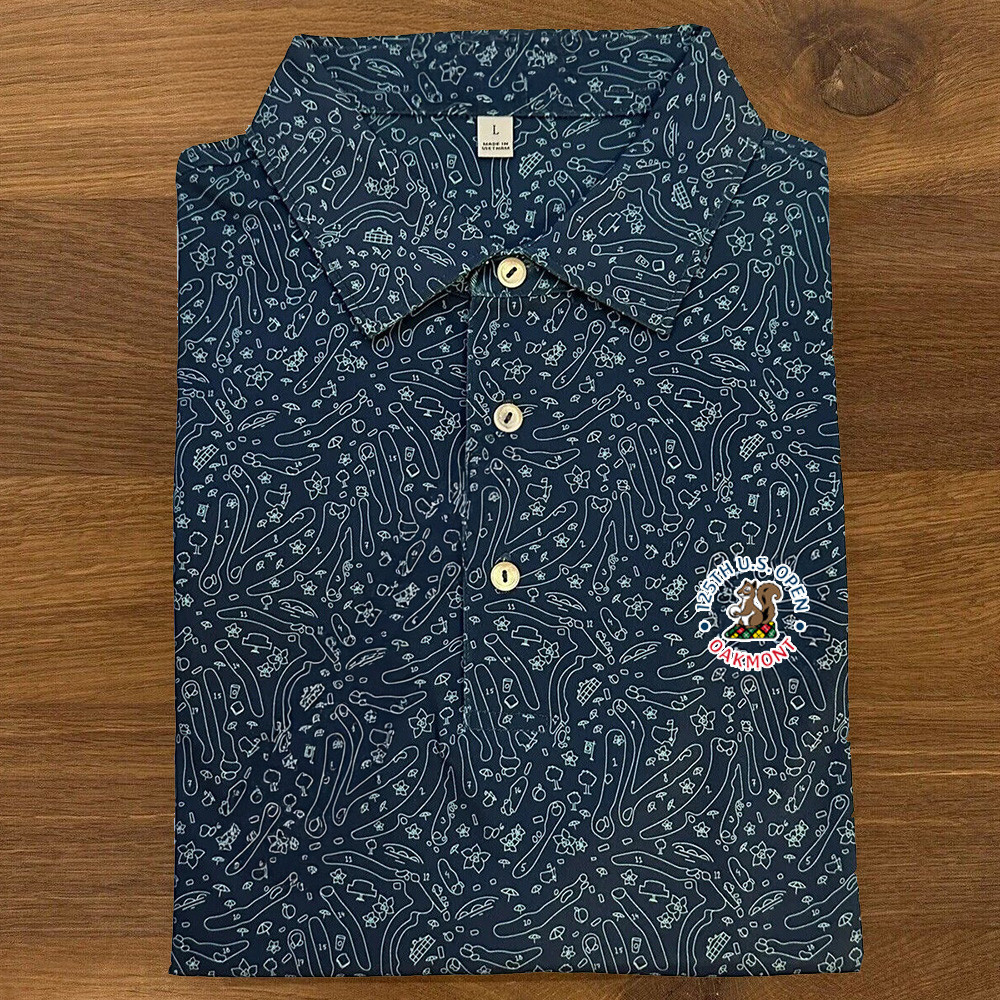 125th US Open Polo Shirt 2025 125th US Open Merch Golf Clothing Cool Gifts For Dad-1