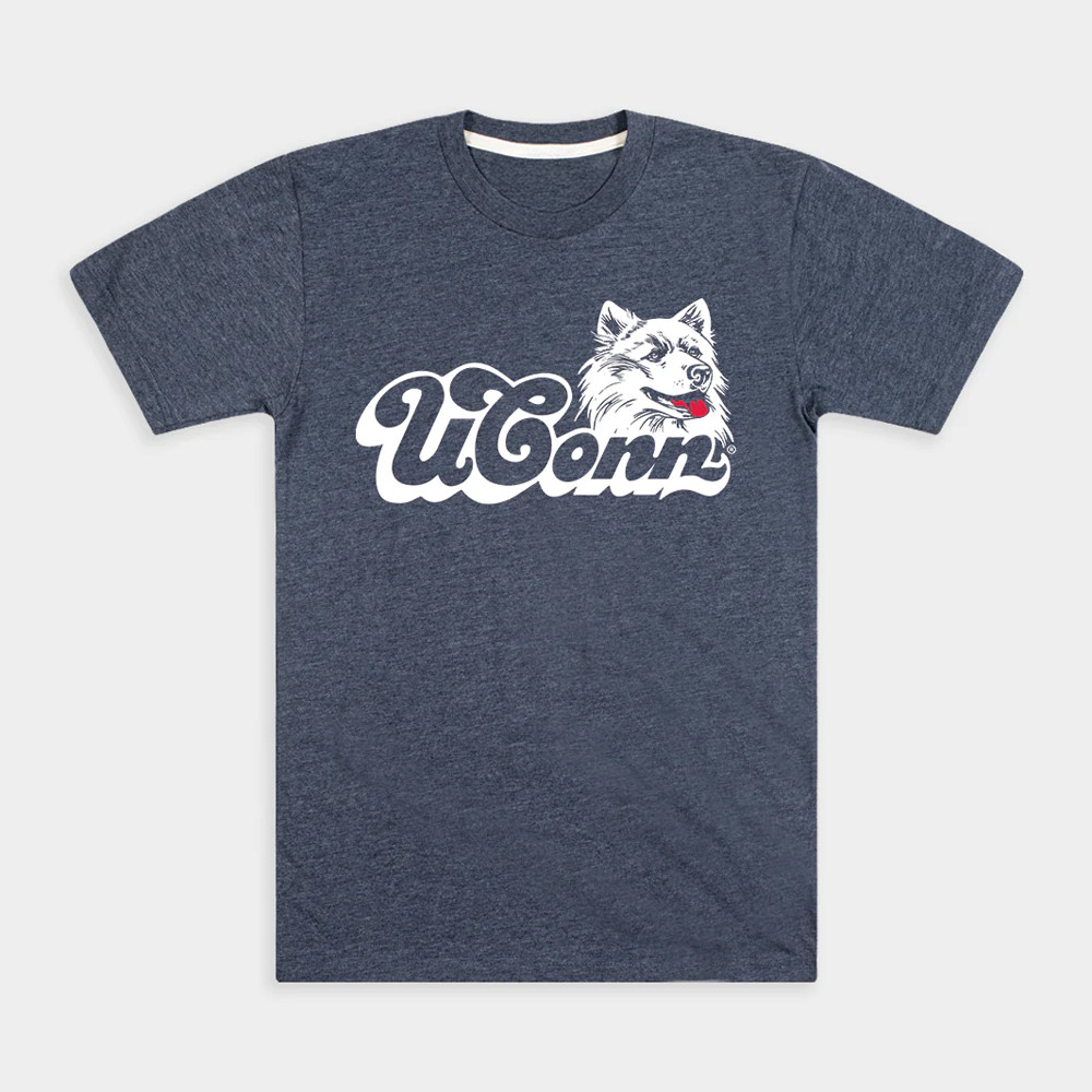 1980s + 1990s UConn Huskies T-Shirt Gifts For Basketball Fan-1