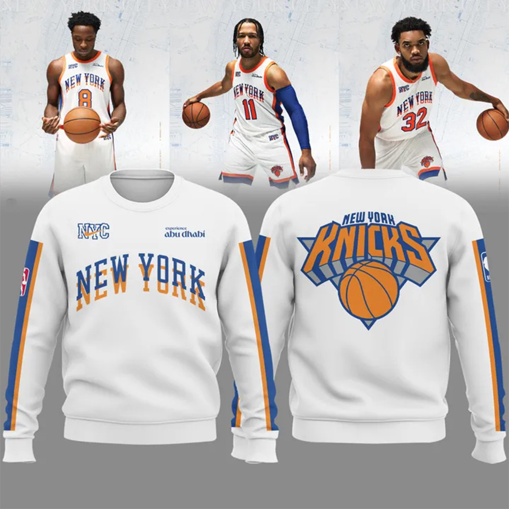 2024 25 New York Knicks Nike City Sweatshirt Presents For Basketball Fans-1