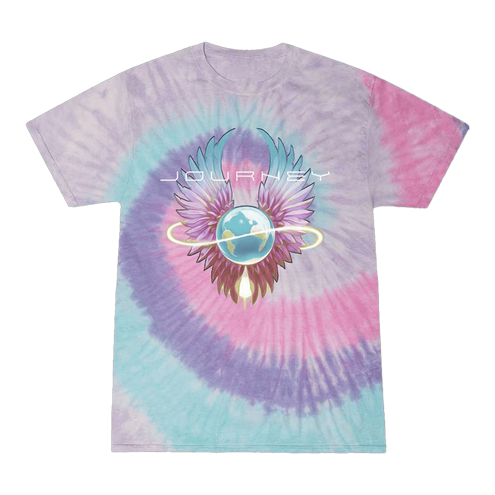 2024 Infinity Wings Tie Dye T-Shirt Journeymusic Merch Gifts For Girlfriend-1