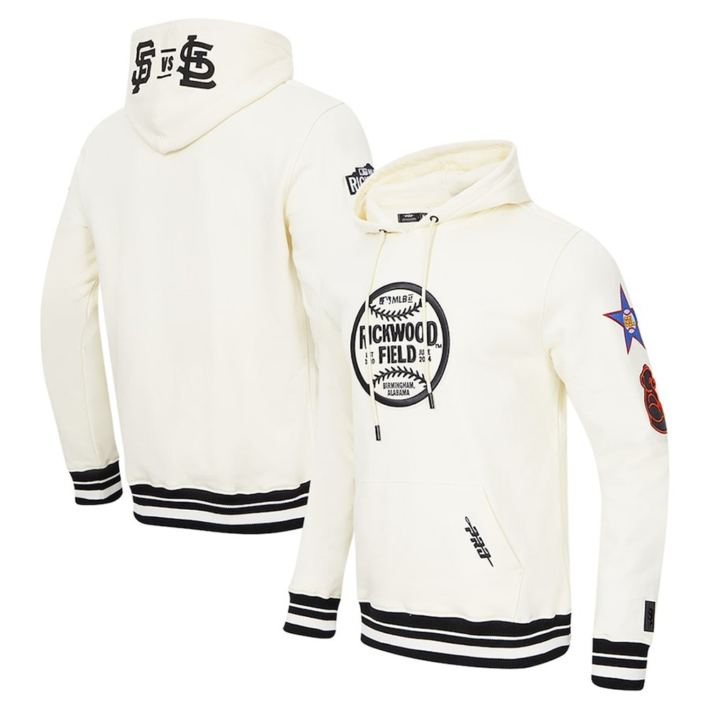 2024 MLB At Rickwood Field A Tribute To The Negro Leagues Pro Standard Cream Hoodie Fans Gifts-1