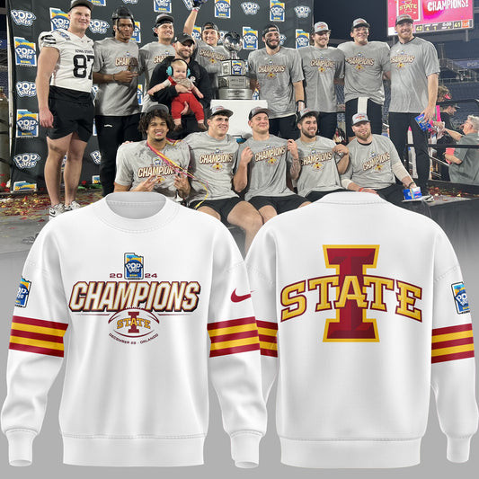 2024 Pop Tarts Bowl Champions Iowa State Football Sweatshirt Best Gifts For Football Fans-1
