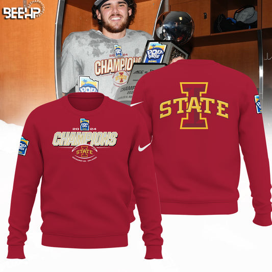 2024 Pop Tarts Bowl Champions Iowa State Football Sweatshirt Gifts For Football Fan-1
