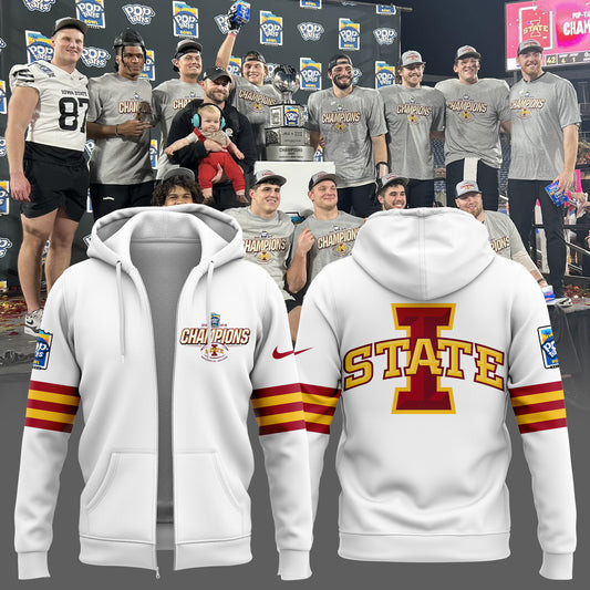 2024 Pop Tarts Bowl Champions Iowa State Football Zip Hoodie Presents For Football Fans-1