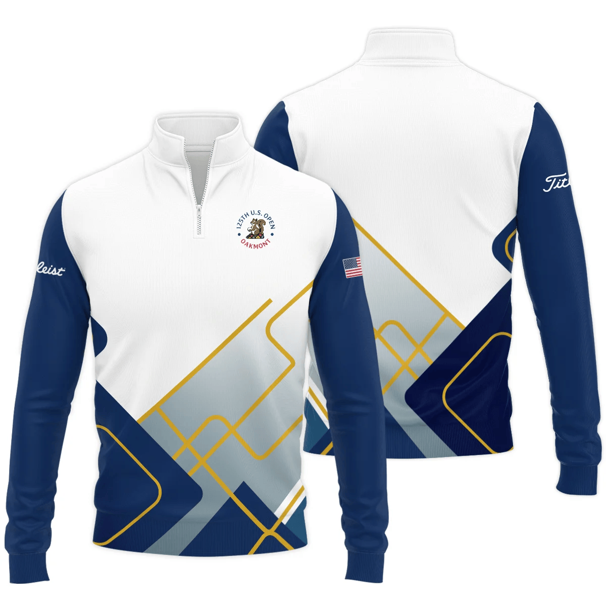 2025 125th U.S. Open Titleist Golf Quarter-Zip Shirt Golf Merch Father's Day Presents For Husband-1