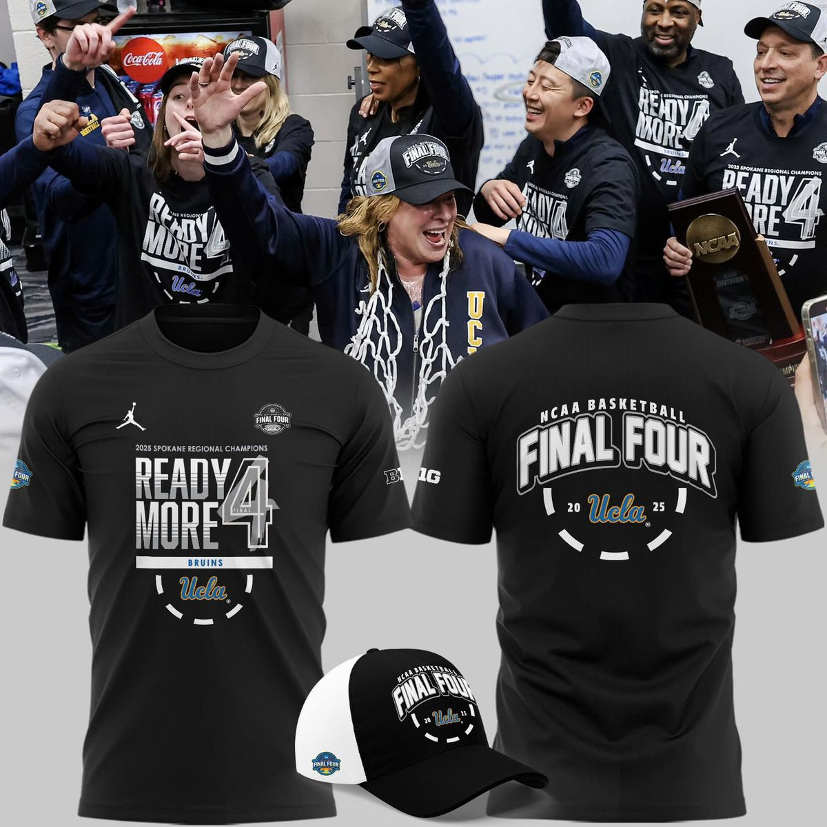 2025 Final Four Regional Champions Locker Room Bruins T-Shirt Gifts For Dad-1