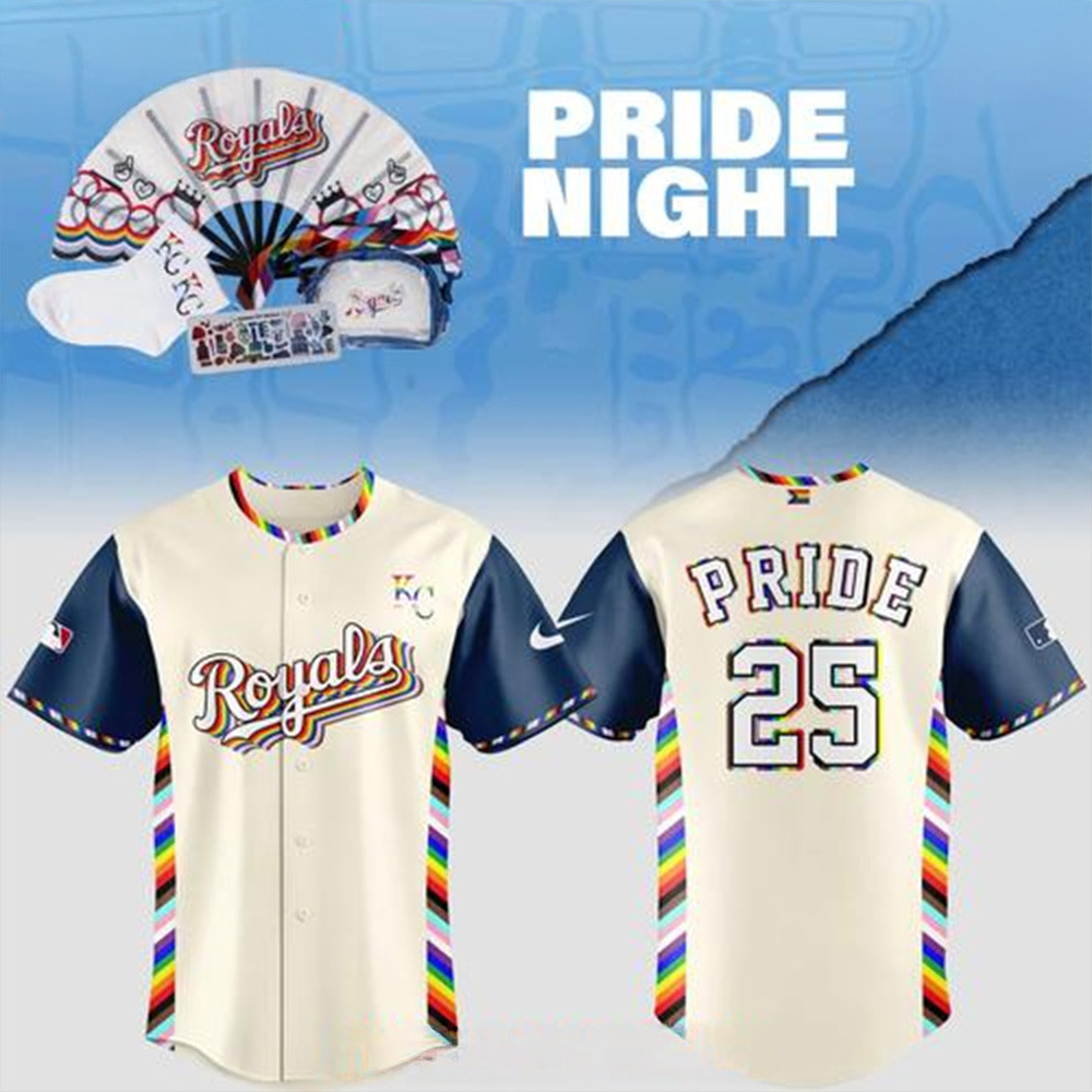 2025 Kansas City Royals Pride Night Special Baseball Jersey Kansas City Royals Merch-1