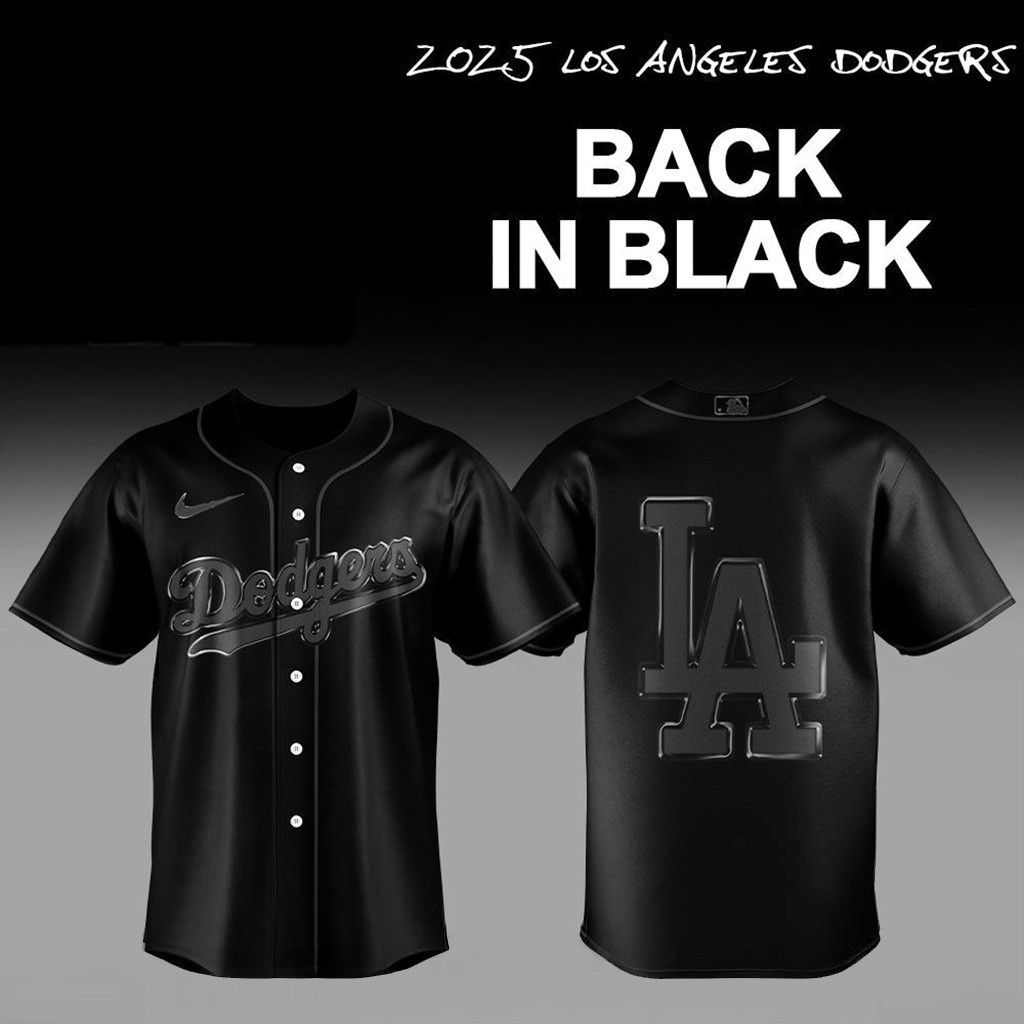 2025 Los Angeles Dodgers Back In Black Jersey Los Angeles Dodgers Merch Gifts For Husband-1 2025 Los Angeles Dodgers Back In Black Jersey Los Angeles Dodgers Merch Gifts For Husband-1