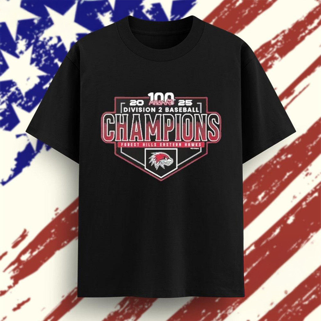 2025 MHSAA Baseball D2 Champions Forest Hills Eastern Hawks T-Shirt Gifts For Dad-1 2025 MHSAA Baseball D2 Champions Forest Hills Eastern Hawks T-Shirt Gifts For Dad-1