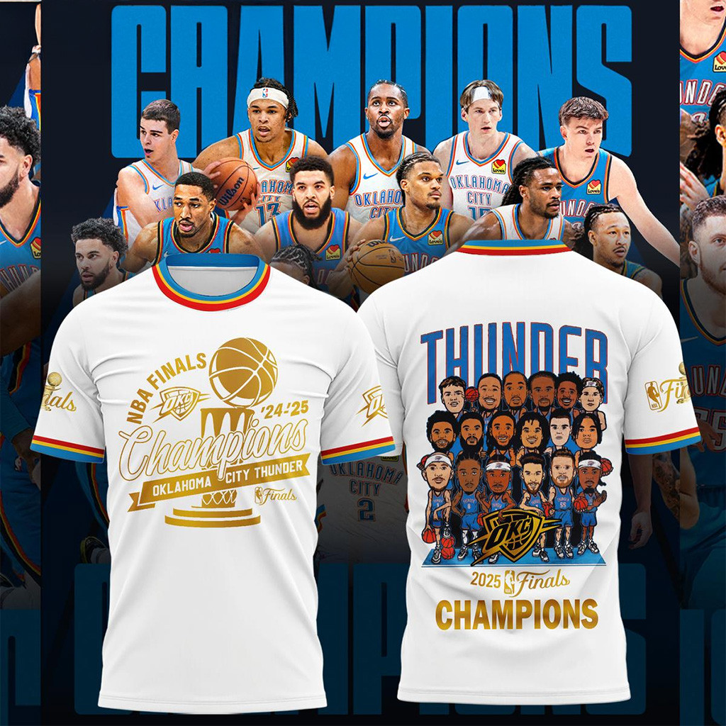 2025 NBA Championship Merch Oklahoma City Thunder NBA Finals Best Team Hoodie Shirt-1