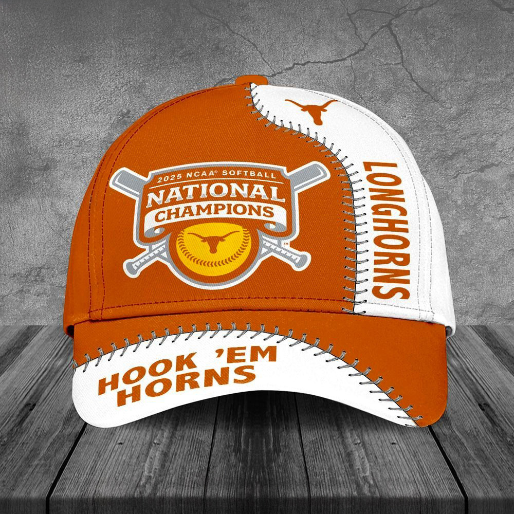 2025 NCAA Softball National Champions Texas Longhorns Hat Gifts For Softball Fans-1