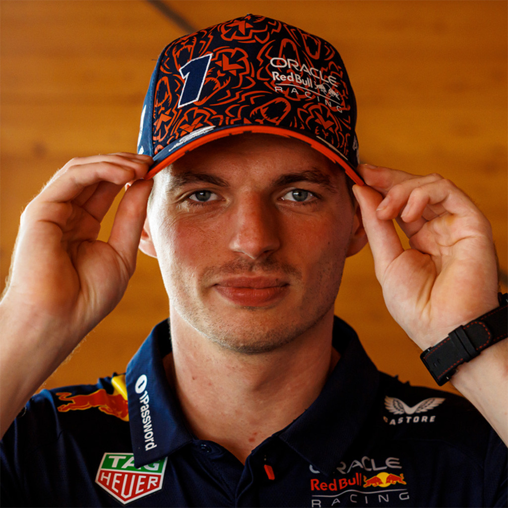 2025 Orange Lion Hat Max Verstappen Merch Red Bull Racing Gear Orange Lion Driver Hat 2025-1