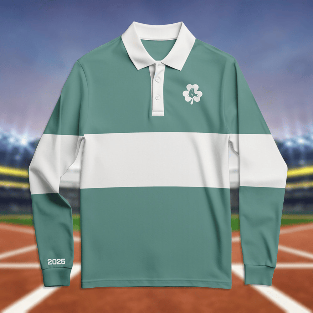 2025 Red Sox Rugby Shirt Giveaway Boston Red Sox Merch Baseball Player Gift Ideas-1