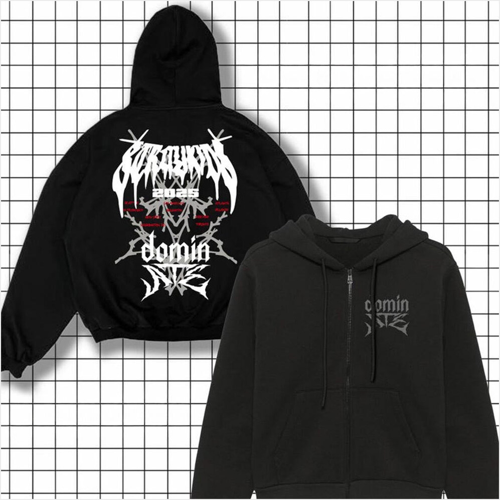 2025 Stray Kids Dominate World Tour Zip Hoodie Stray Kids Hoodie Stray Kids World Tour Merch-1