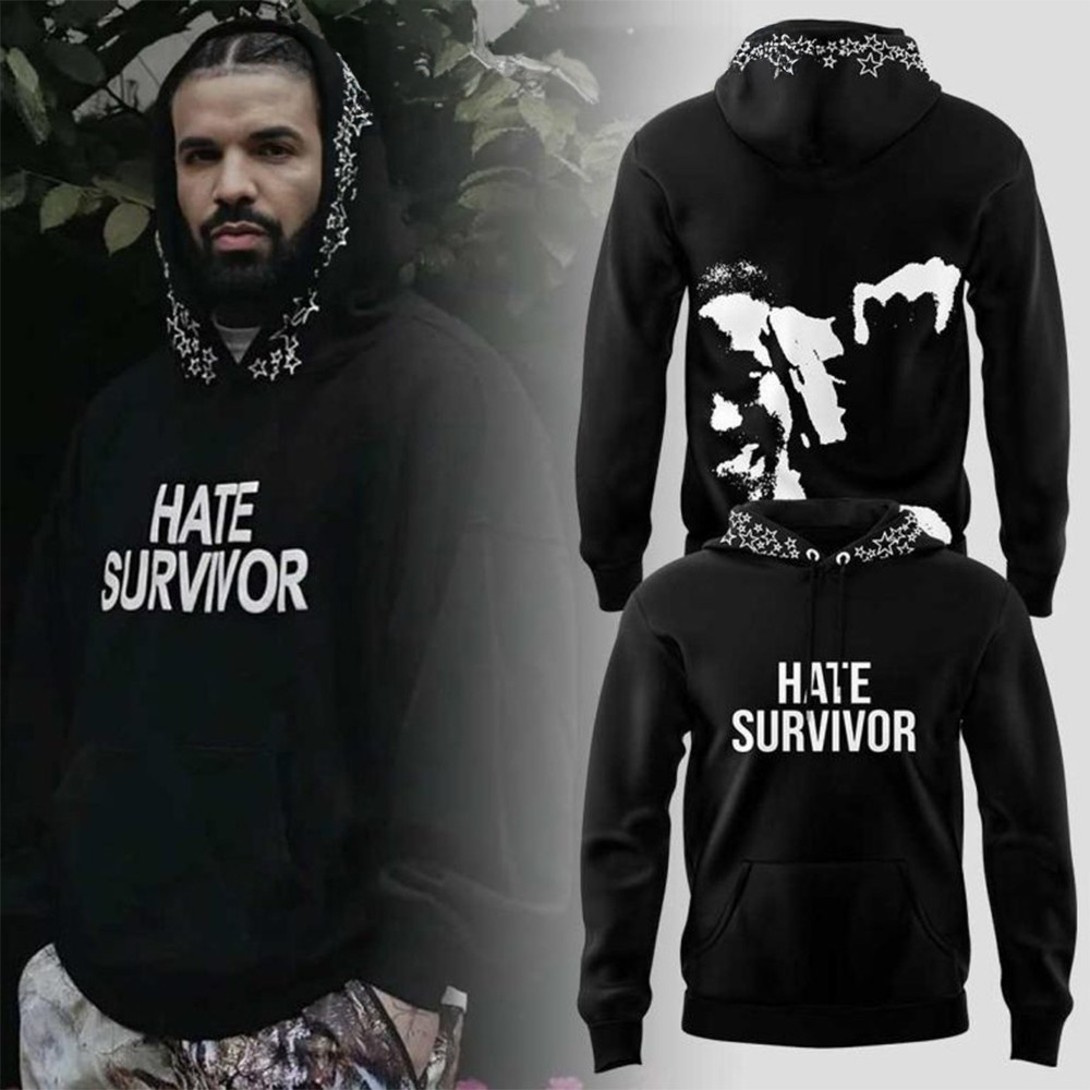 21 Savage Drake Hate Survivor Hoodie Gifts For Canadian Music Fans-1