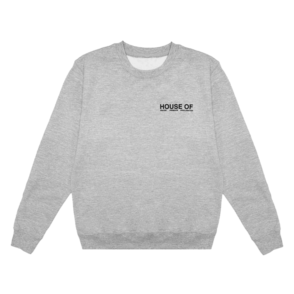 2819 Merch House Of Prayer Grey Sweatshirt Father's Day Presents For Dad Ideas 2025-1