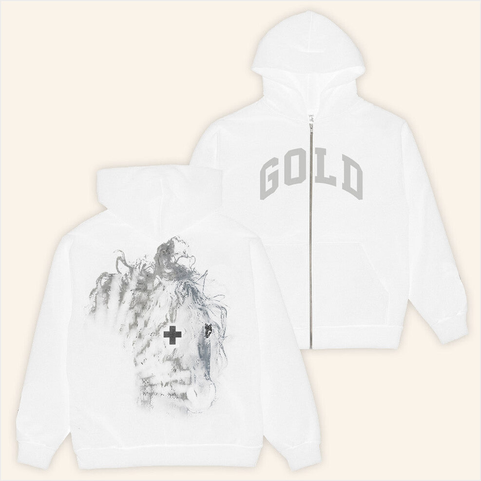 2Hollis Merch Gold Hoodie White Gifts For Dad Birthday Gifts For Fans Christmas Presents Ideas-1