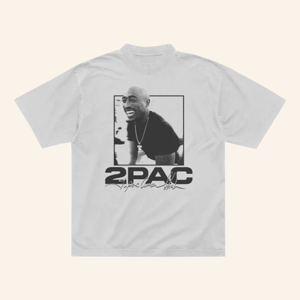 2Pac Merch 2 Live And Die In La White T-Shirt Gifts For Rapper Fans-1