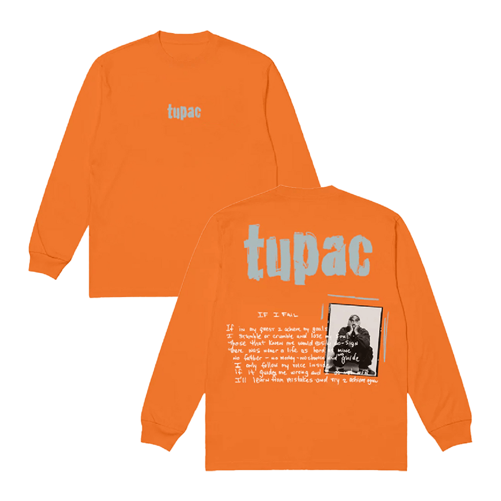 2pac Merch Achieve Again Long Sleeve T-Shirt Unique Father's Day Gifts-1