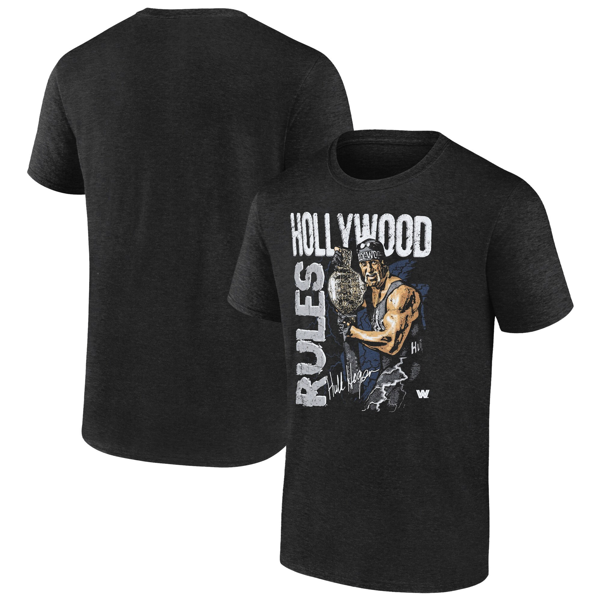 500 Level Black Hulk Hogan Hollywood Rules Triblend Tshirt Hulk Hogan Merch-1 500 Level Black Hulk Hogan Hollywood Rules Triblend Tshirt Hulk Hogan Merch-1