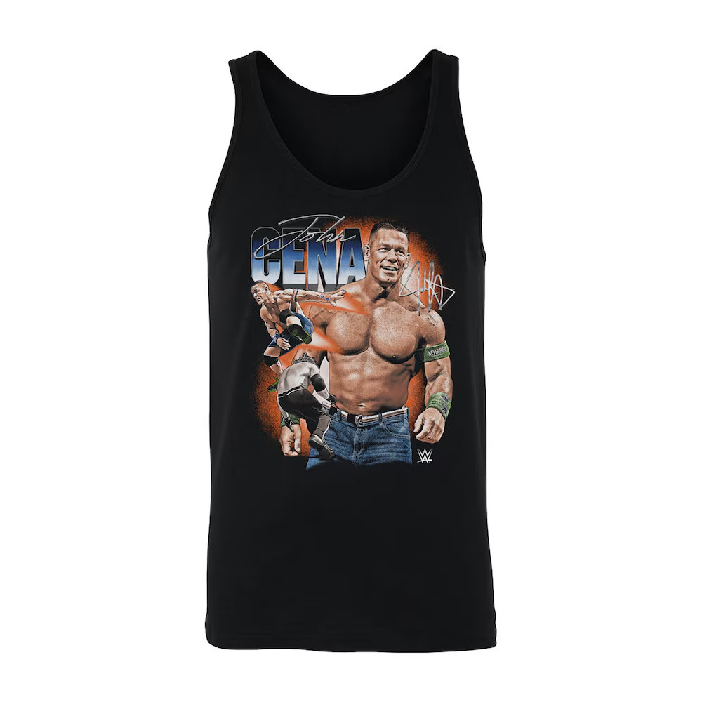 500 Level Black John Cena Vintage Superstar Tank Top Gifts For Wrestler-1