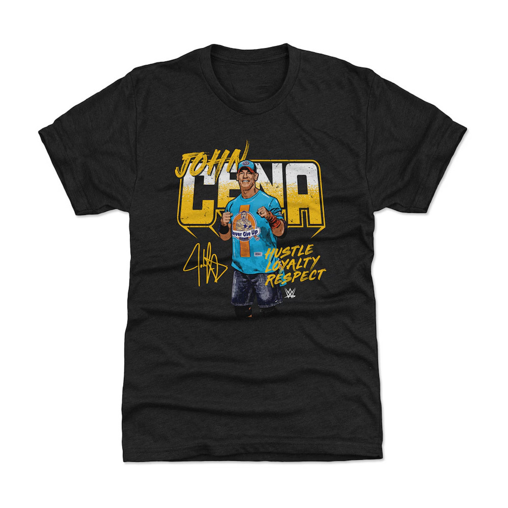 500 Level Heather Black John Cena Hustle Loyalty Respect T-Shirt Gifts For Fans-1
